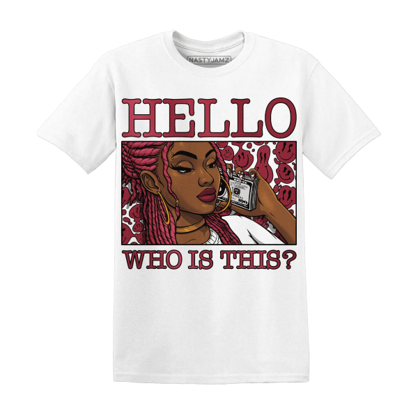 High 87 Metallic Burgundy 1s T Shirt Match Hello Girl Jezsport.com