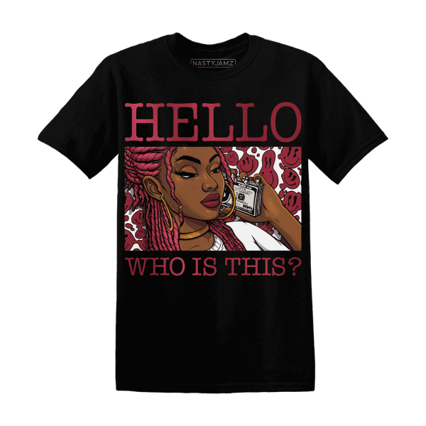 High 87 Metallic Burgundy 1s T Shirt Match Hello Girl Jezsport.com