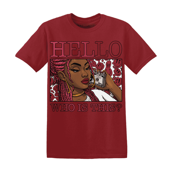 High 87 Metallic Burgundy 1s T Shirt Match Hello Girl Jezsport.com