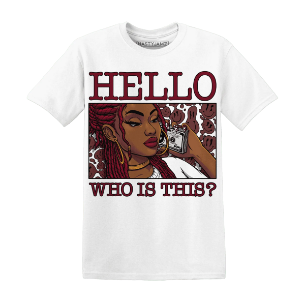 High White Team Red 1s T Shirt Match Hello Girl Jezsport.com