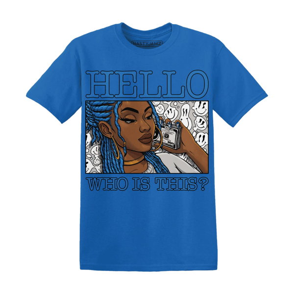 Industrial Blue 4s T Shirt Match Hello Girl Jezsport.com