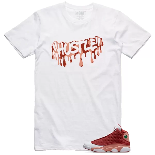 Hustle Shirt to Match Jordan 13 Dune Red Jezsport.com