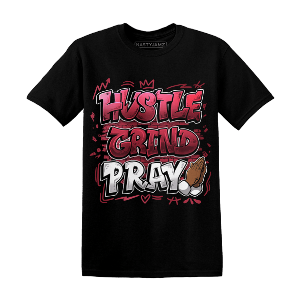 High 85 Metallic Burgundy 1s T Shirt Match Hustle Grind Pray Jezsport.com