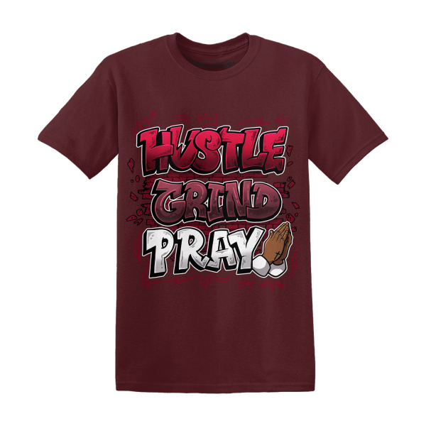 High White Team Red 1s T Shirt Match Hustle Grind Pray Jezsport.com