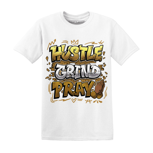 Wheat 13s T Shirt Match Hustle Grind Pray Jezsport.com