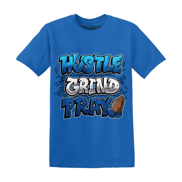 Royal Reimagined 1s T Shirt Match Hustle Grind Pray Jezsport.com