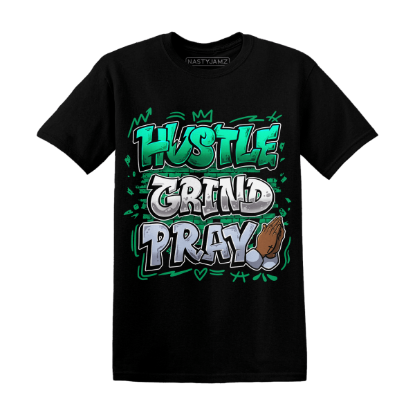 Lucky Green 5s T Shirt Match Hustle Grind Pray Jezsport.com