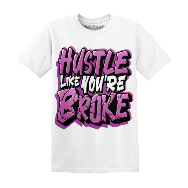 GS Hyper Violet 4s T Shirt Hustle Like Broke Jezsport.com