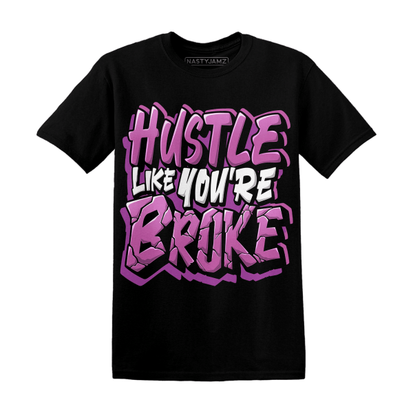 GS Hyper Violet 4s T Shirt Hustle Like Broke Jezsport.com