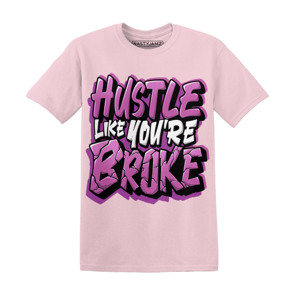 GS Hyper Violet 4s T Shirt Hustle Like Broke Jezsport.com