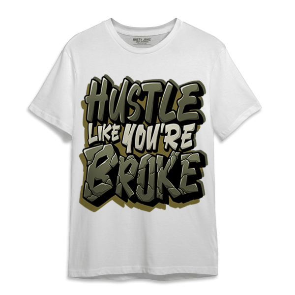 SE Craft Medium Olive 4s T Shirt Match Hustle Like Broke Jezsport.com