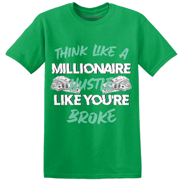 High OG Green Glow 1s T Shirt Match Hustle Millionaire Jezsport.com