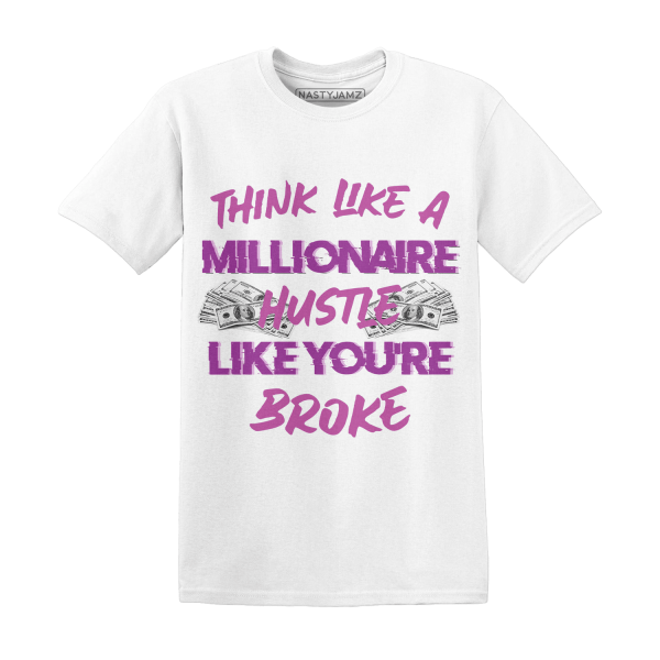 GS Hyper Violet 4s T Shirt Match Hustle Millionaire Jezsport.com