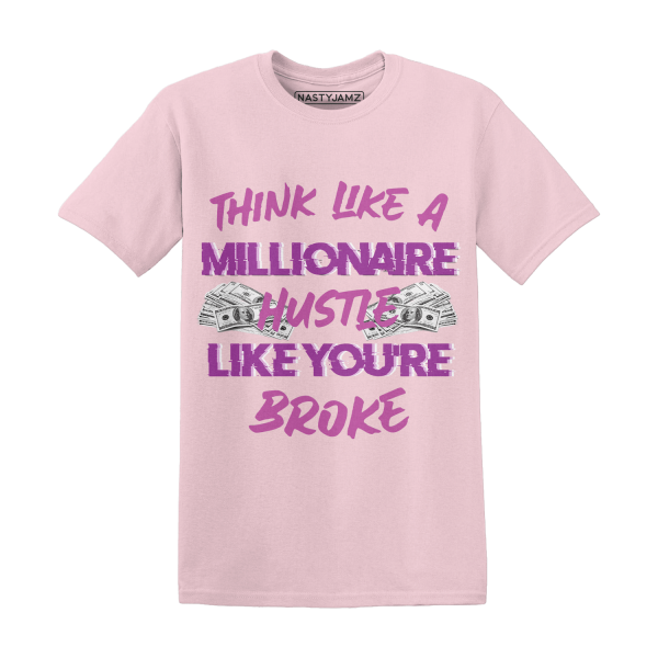 GS Hyper Violet 4s T Shirt Match Hustle Millionaire Jezsport.com