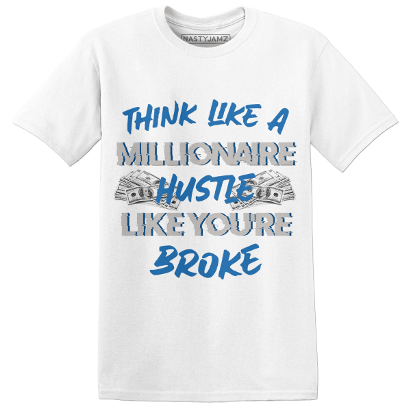 Industrial Blue 4s T Shirt Match Hustle Millionaire Jezsport.com