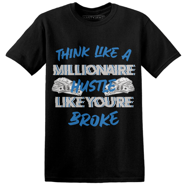 Industrial Blue 4s T Shirt Match Hustle Millionaire Jezsport.com