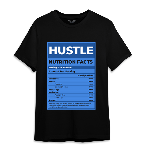 University Blue Toe 1s T Shirt Match Hustle Nutrition Facts Jezsport.com