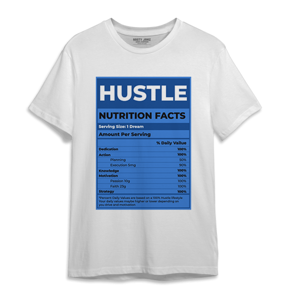 University Blue Toe 1s T Shirt Match Hustle Nutrition Facts Jezsport.com