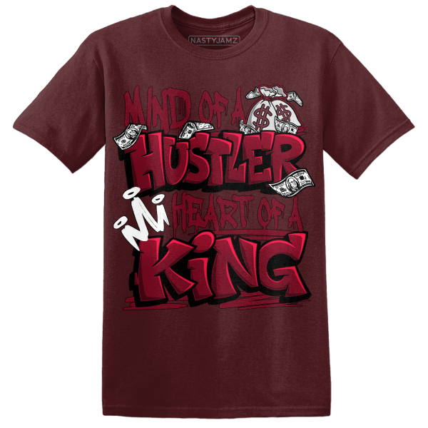 High White Team Red 1s T Shirt Match Hustler Heart King Jezsport.com