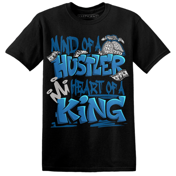 Industrial Blue 4s T Shirt Match Hustler Heart King Jezsport.com