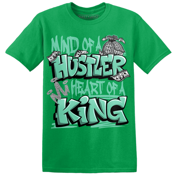 Green Glow 3s T Shirt Match Hustler Heart King Jezsport.com