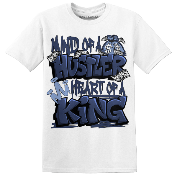 Midnight Navy 5s T Shirt Match Hustler Heart King Jezsport.com