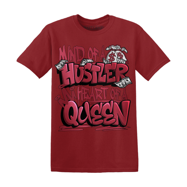 High 85 Metallic Burgundy 1s T Shirt Match Hustler Heart Queen Jezsport.com