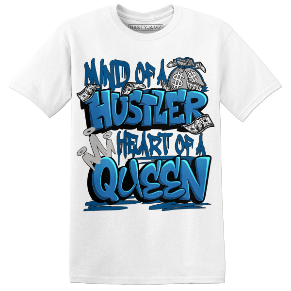 Industrial Blue 4s T Shirt Match Hustler Heart Queen Jezsport.com