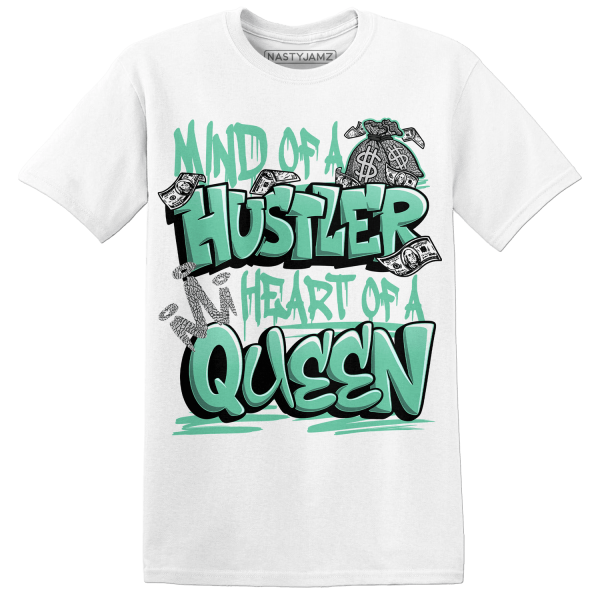 Green Glow 3s T Shirt Match Hustler Heart Queen Jezsport.com