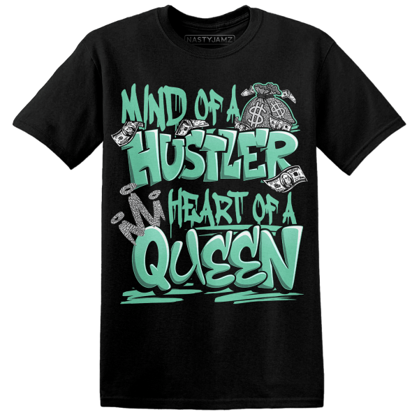 Green Glow 3s T Shirt Match Hustler Heart Queen Jezsport.com