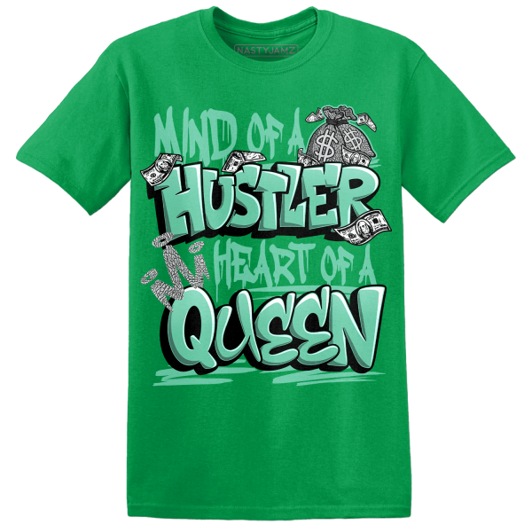 Green Glow 3s T Shirt Match Hustler Heart Queen Jezsport.com