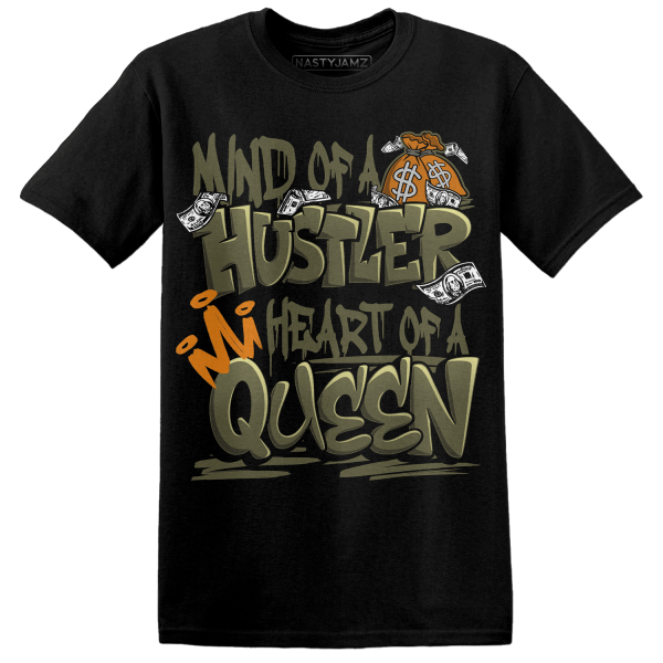 Olive 5s T Shirt Match Hustler Heart Queen Jezsport.com