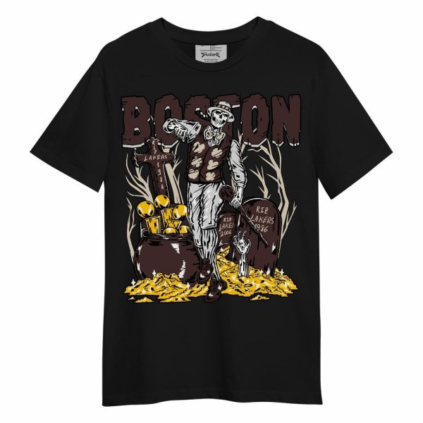 Burgundy Crush 3s Shirt - Goldrush Skeleton Unisex Shirt Matching Jordan Shirt Jezsport.com