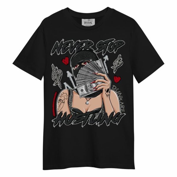 Black Cement 3s Shirt - Hustling Unique Unisex Shirt Matching Jordan Shirt Jezsport.com