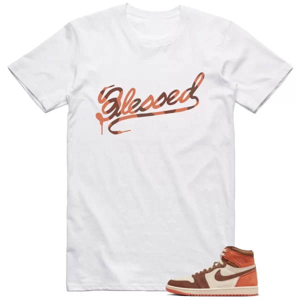 Jordan 1 Dusted Clay Shirt Blessed Graphic Jezsport.com