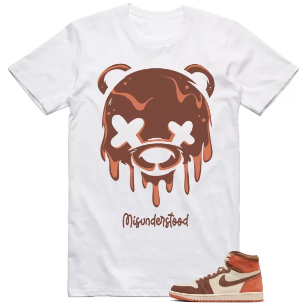 Jordan 1 Dusted Clay Shirt Drippy Bear Graphic Jezsport.com