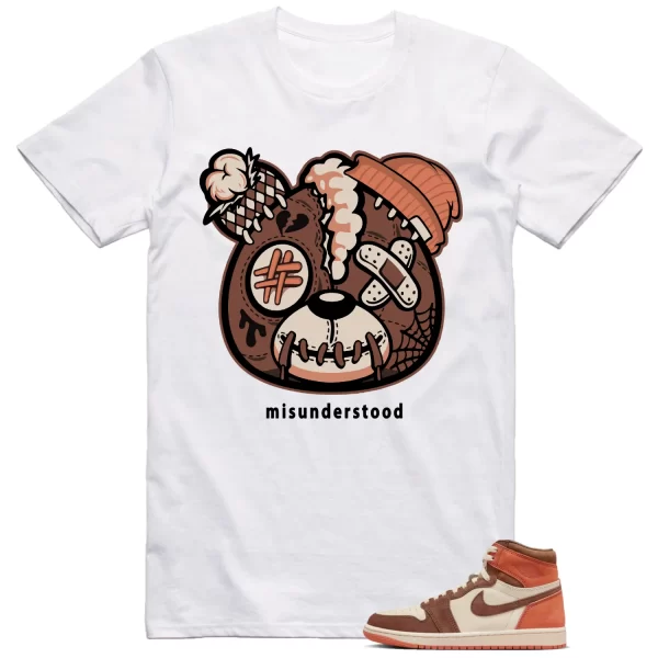 Jordan 1 Dusted Clay Shirt Teddy Bear Graphic Jezsport.com