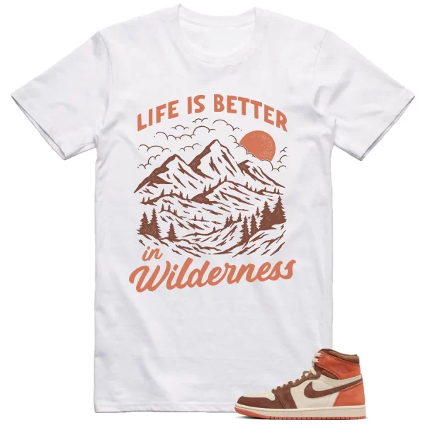 Jordan 1 Dusted Clay Shirt Wilderness Graphic Jezsport.com