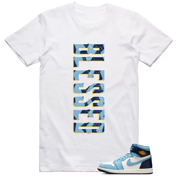 Jordan 1 First in Flight Shirt Blessed Graphic Jezsport.com