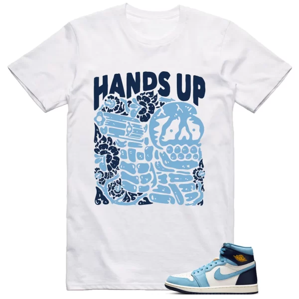 Jordan 1 First in Flight Shirt Hands Up Graphic Jezsport.com