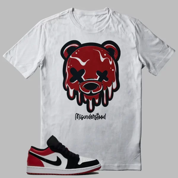 Jordan 1 Low Black Toe Outfit Shirt – Dripping Bear Jezsport.com