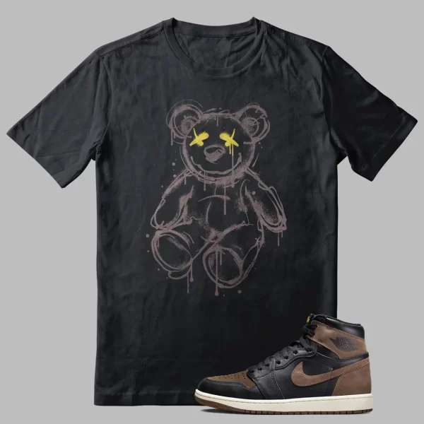 Jordan 1 Palomino Bear Shirt Dead Teddy Bear Lit GOAT Graphic Jezsport.com