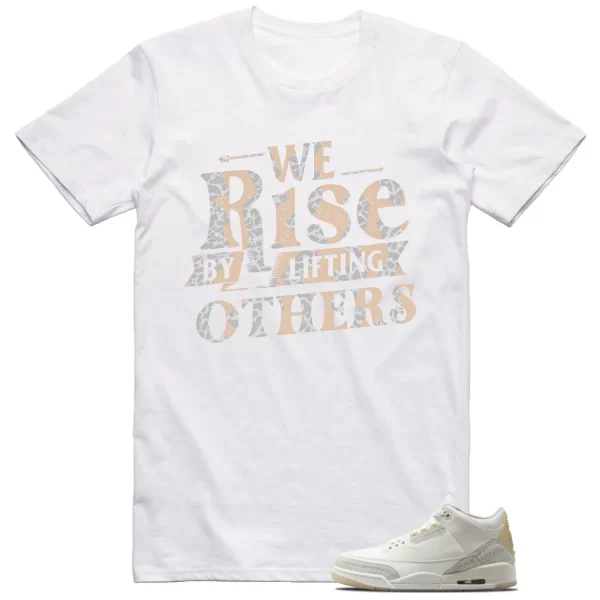 Jordan 3 Craft Ivory Shirt We Rise Graphic Jezsport.com