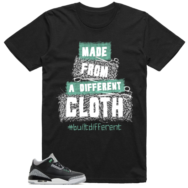 Jordan 3 Green Glow Shirt Built Different Graphic Jezsport.com