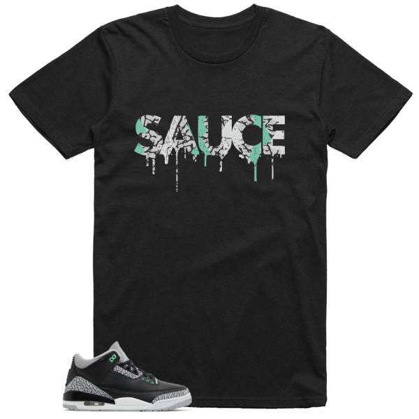 Jordan 3 Green Glow Shirt Sauce Graphic Jezsport.com