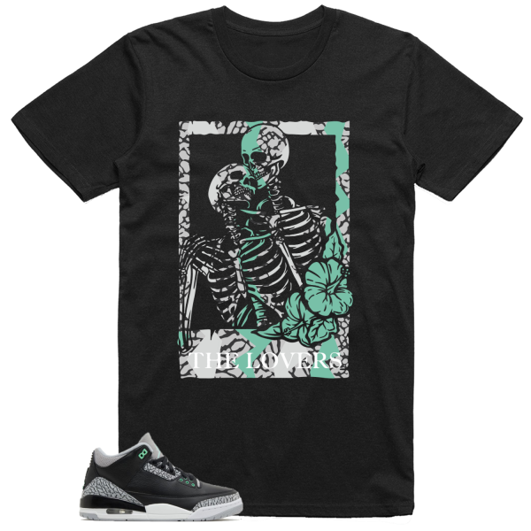 Jordan 3 Green Glow Shirt The Lovers Graphic Jezsport.com