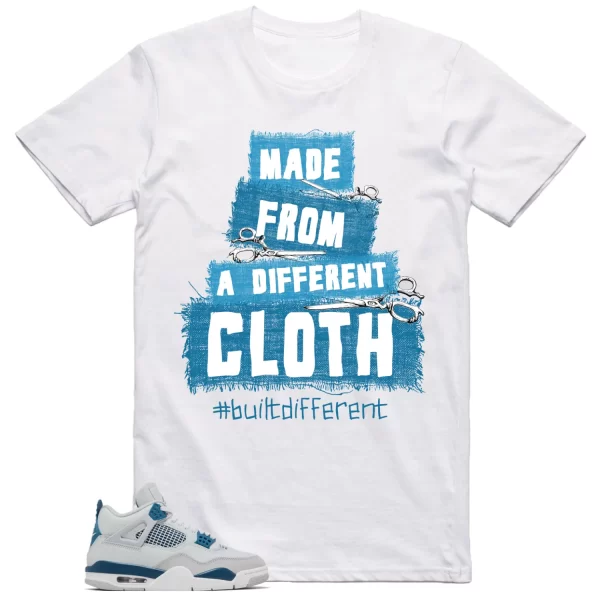 Jordan 4 Military Blue Shirt Built Different Graphic Jezsport.com