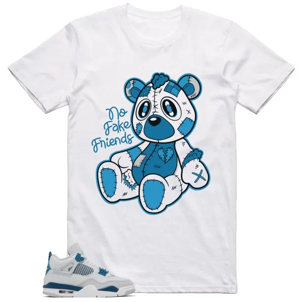 Jordan 4 Military Blue Shirt Fake Friends Graphic Jezsport.com