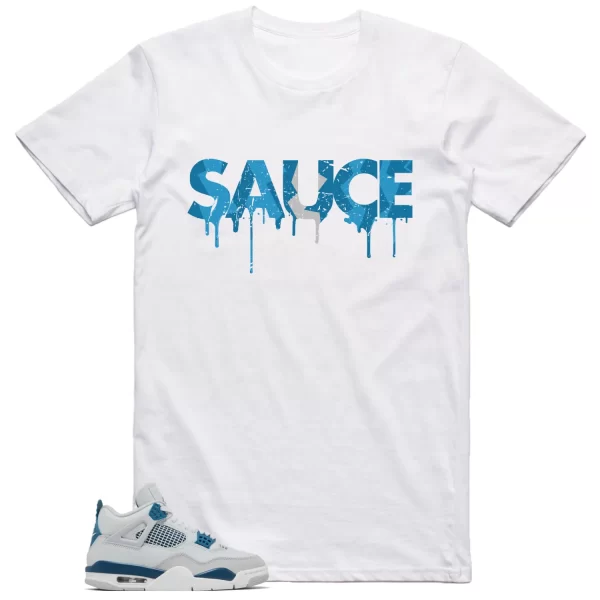 Jordan 4 Military Blue Shirt Sauce Graphic Jezsport.com