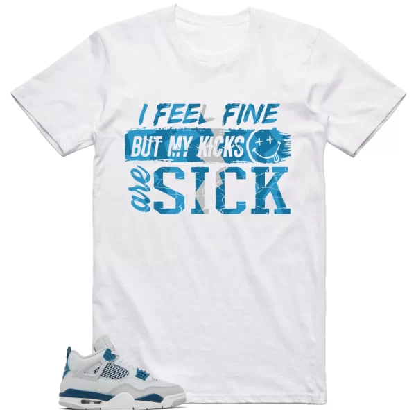 Jordan 4 Military Blue Shirt Sick Kicks Graphic Jezsport.com